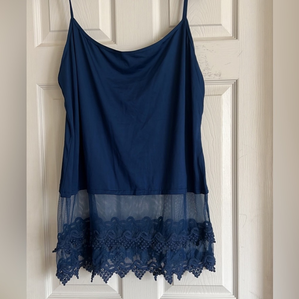 COPY - NWOT, lace extender navy blue, xxl
